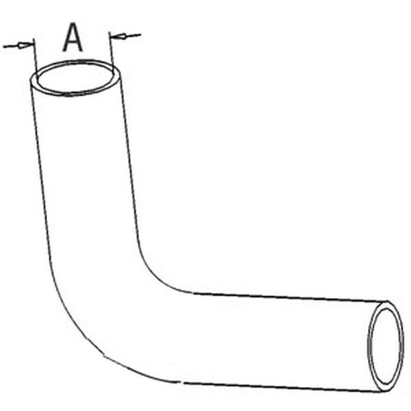 Aftermarket New Bottom Radiator Hose Fits Massey Ferguson MF Tractor 1155 2.312" ID 527775M1 - main